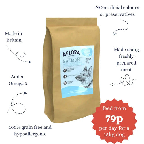 Large Breed Dog Food – Grain Free Salmon & Trout 15kg by The Pets Larder (aflora-large-breed-salmon-trout-15kg-grain-free-dog-food)