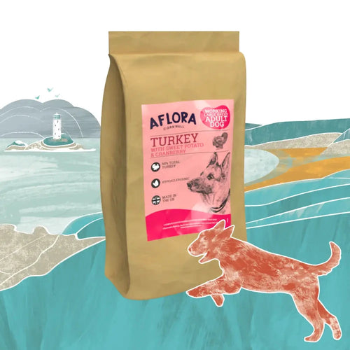 Large Breed Dog Food – Turkey & Sweet Potato Grain Free 15kg by The Pets Larder (aflora-large-breed-turkey-15kg-grain-free-dog-food)