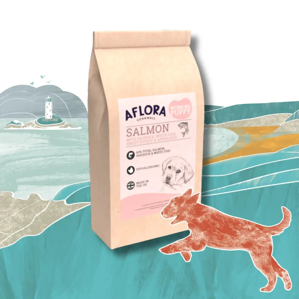 Grain Free Puppy Food – Salmon & Haddock Recipe by Aflora by The Pets Larder (aflora-puppy-salmon-with-haddock-grain-free-puppy-food)