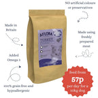 Senior Dog Food Grain Free – Turkey with Joint Care Support by The Pets Larder (aflora-senior-turkey-grain-free-dog-food)