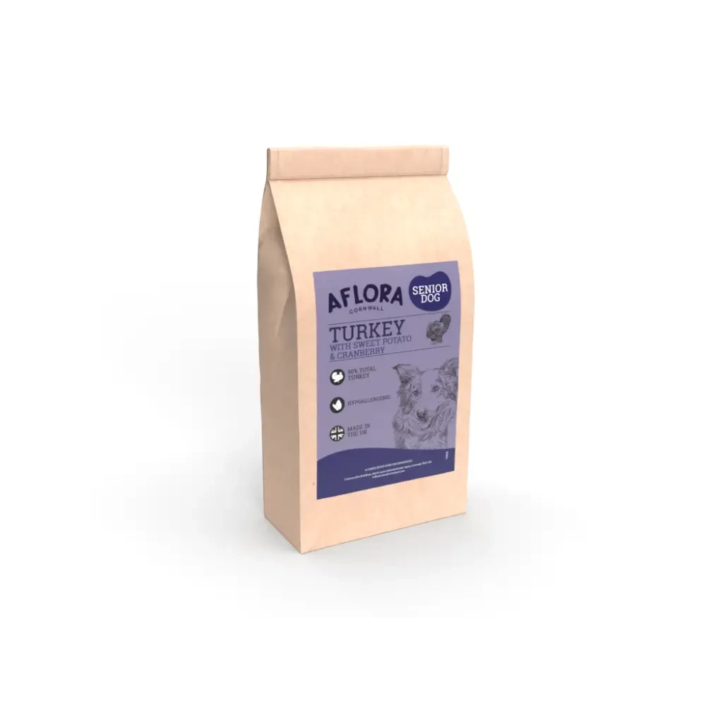 Senior Dog Food Grain Free – Turkey with Joint Care Support by The Pets Larder (aflora-senior-turkey-grain-free-dog-food)
