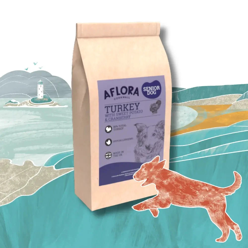 Senior Dog Food Grain Free – Turkey with Joint Care Support by The Pets Larder (aflora-senior-turkey-grain-free-dog-food)