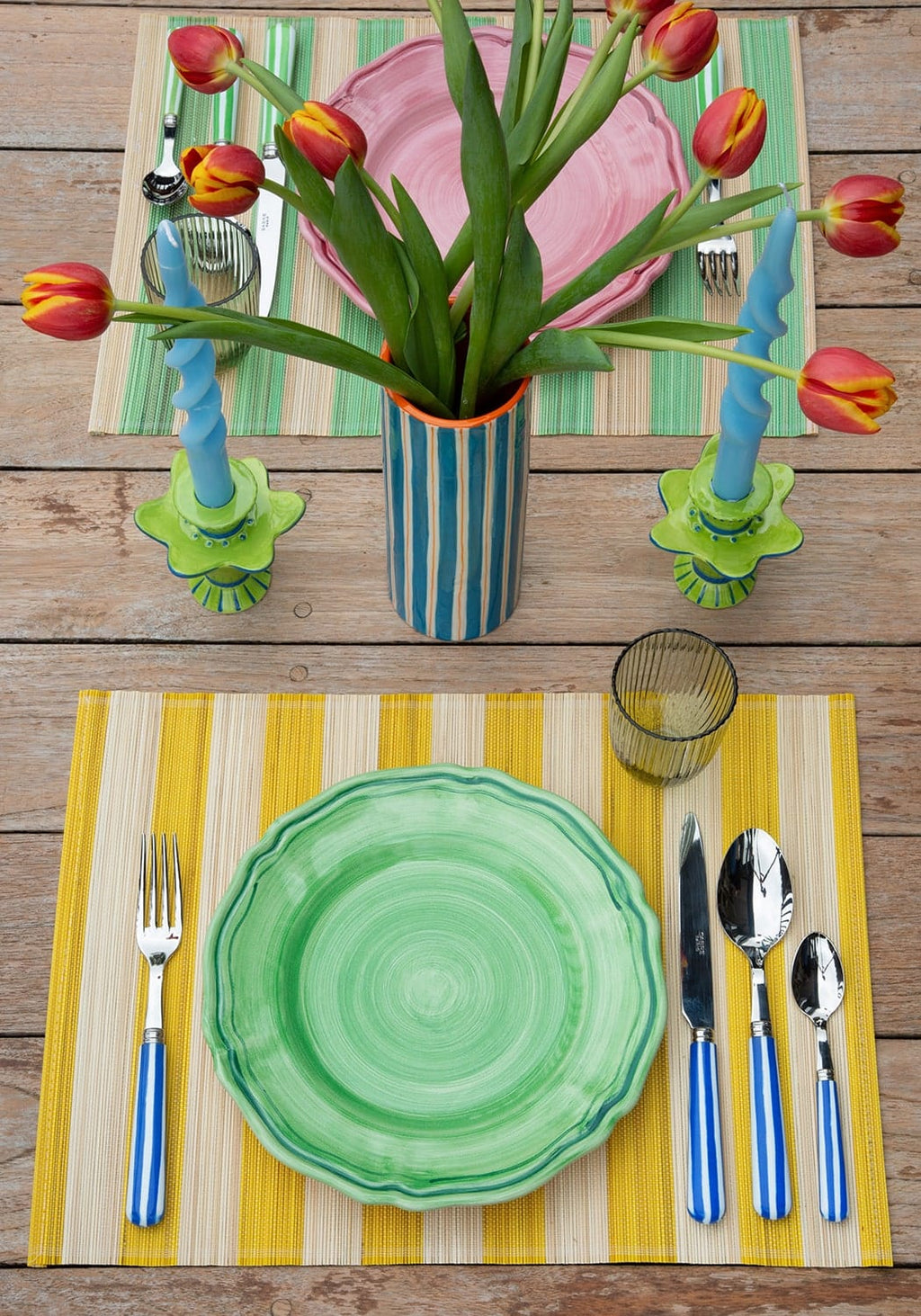 Amalfi Coast Placemats - (Set of 6) Vibrant Dining, Italian Daydreams