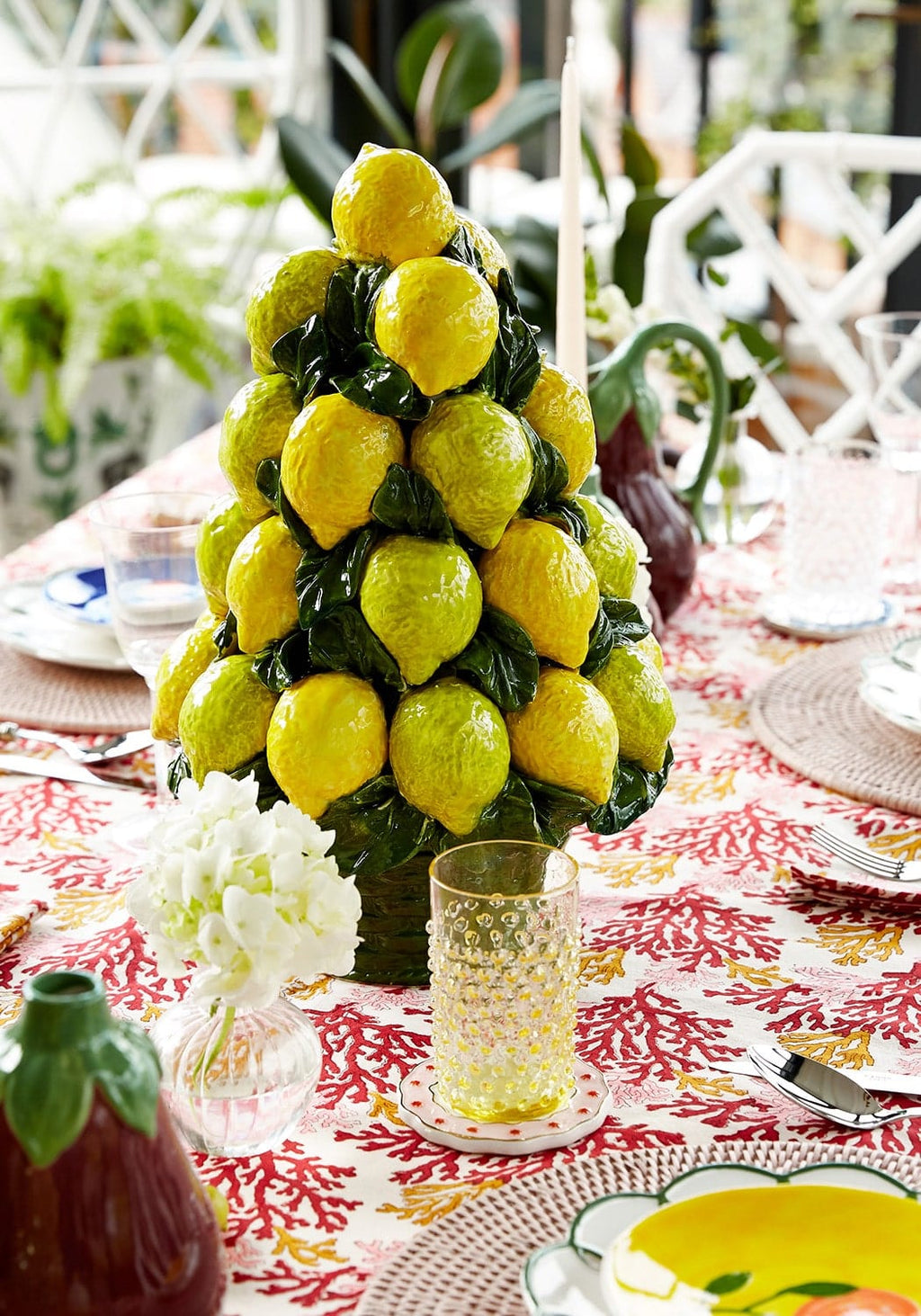 An Italian Mid-Century Ceramic Lemon Basket