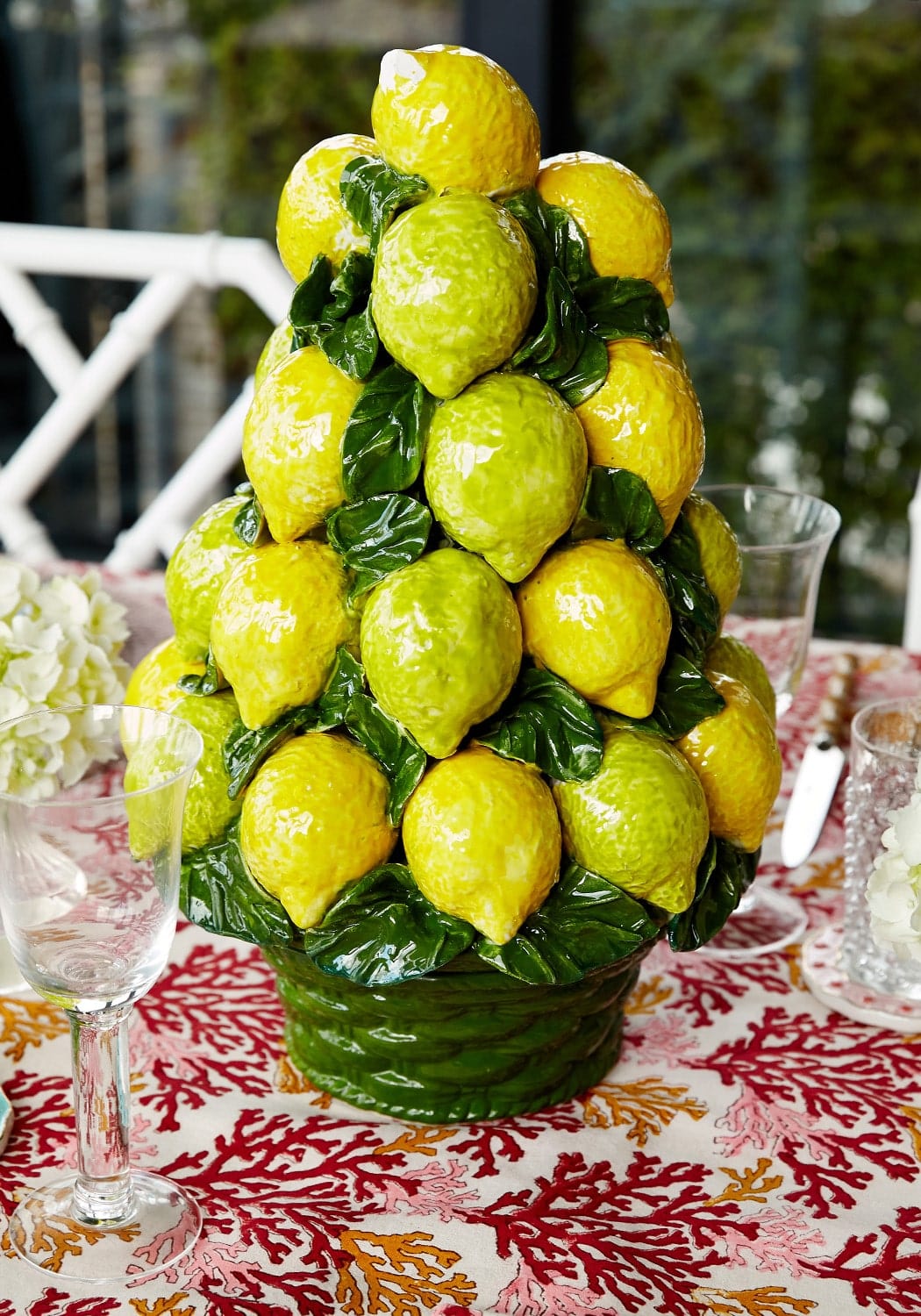 An Italian Mid-Century Ceramic Lemon Basket