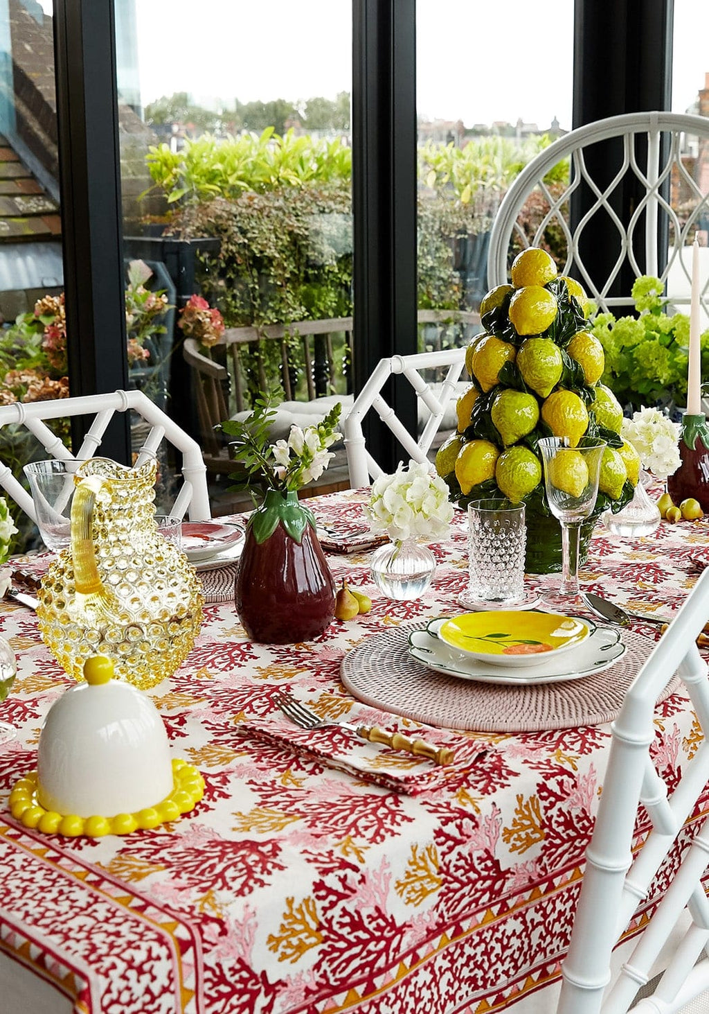 An Italian Mid-Century Ceramic Lemon Basket