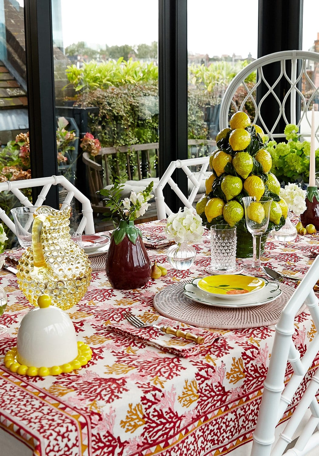 An Italian Mid-Century Ceramic Lemon Basket