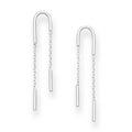 Asymmetrical Arch Sterling Silver Stud Earrings