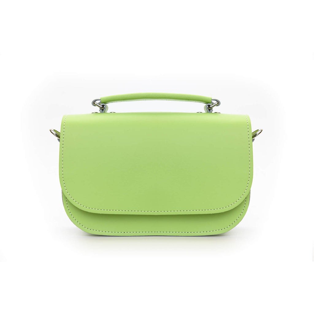 Aura Handmade Leather Bag - Grass Green