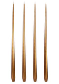 Aurora Tall Slender Taper Candles - Gold