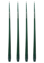 Aurora Tall Slender Taper Candles - Green