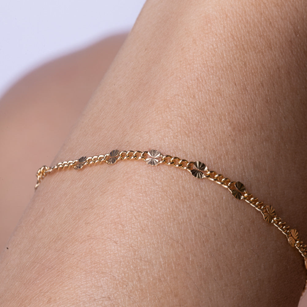 Starburst Gold Bracelet