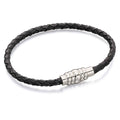 Fred Bennett Skinny Leather Bracelet With Magnetic Clasp