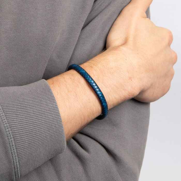 Fred Bennett Multi-Tone Woven Leather Bracelet