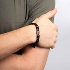 Fred Bennett Black Anchor Chain Bracelet