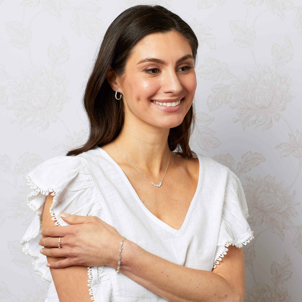 Laura Ashley Silver Naunton Folly Tennis Bracelet