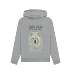 Stay Cozy in Style with the Cream Chow Chow Women's Hoodie – Featuring the Aloof Floof!