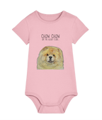 Cutest Little Pup: Fawn Chow Chow Baby Bodysuit!
