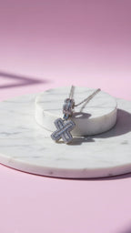 Personalized Initial Letter Pendant Crystal Necklace