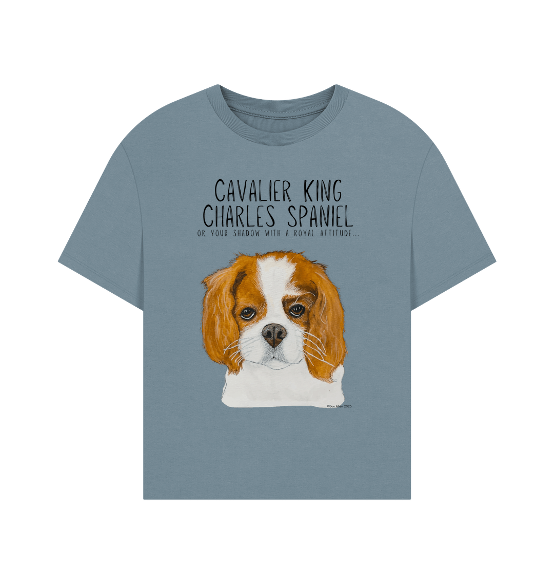 Bow Down, Darling: Sustainable Women’s Tee with Cavalier Queen Vibes
