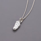 New Baby Personalised Silver Charm