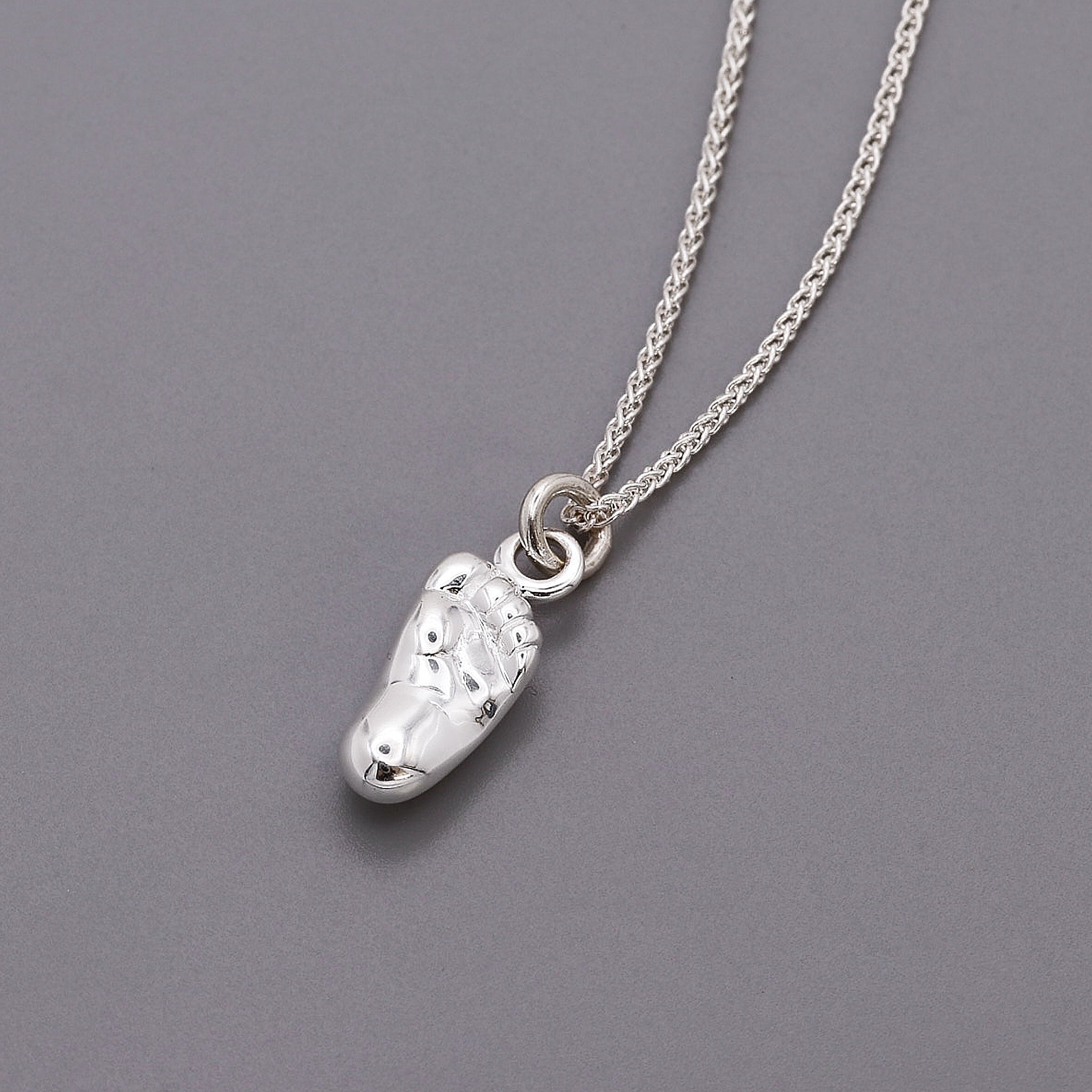 New Baby Personalised Silver Charm