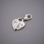Baby Footsteps Personalised Silver Charm