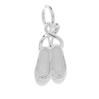 Ballet Shoe Silver Charm