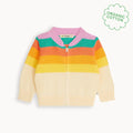 Barnacle - Rainbow Pink Stripe Cardigan