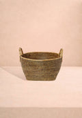 Handy Handwoven Rattan Basket - Brown