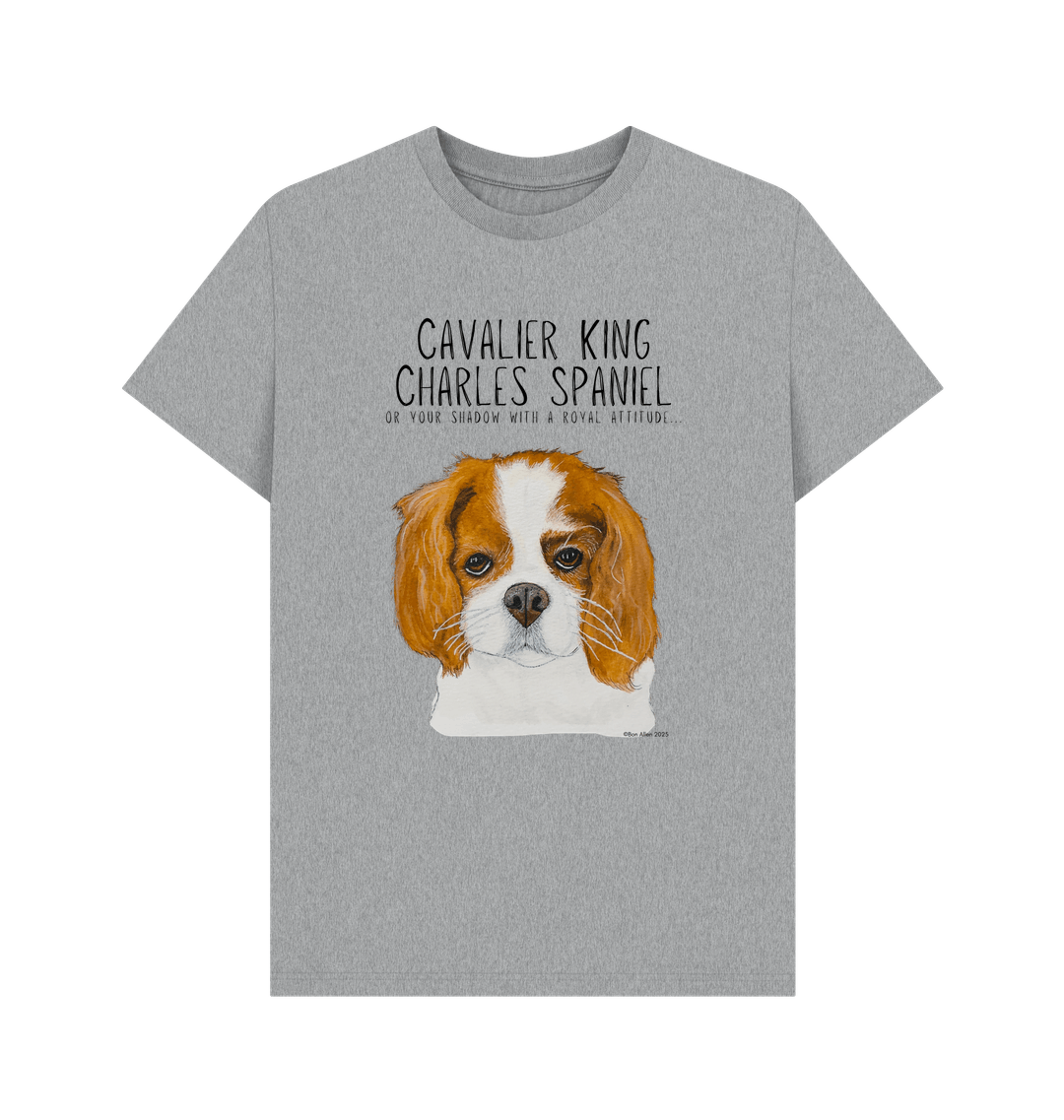Obey the Crown: Sustainable Men’s T-Shirt Featuring Your Regal Shadow (Cavalier Style)