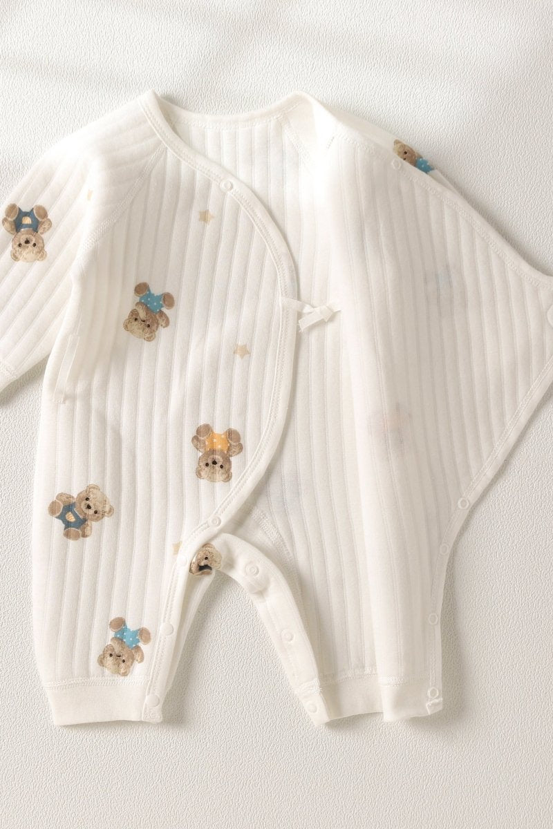 The Charming Bear Boucle Wrap Baby Grow Romper
