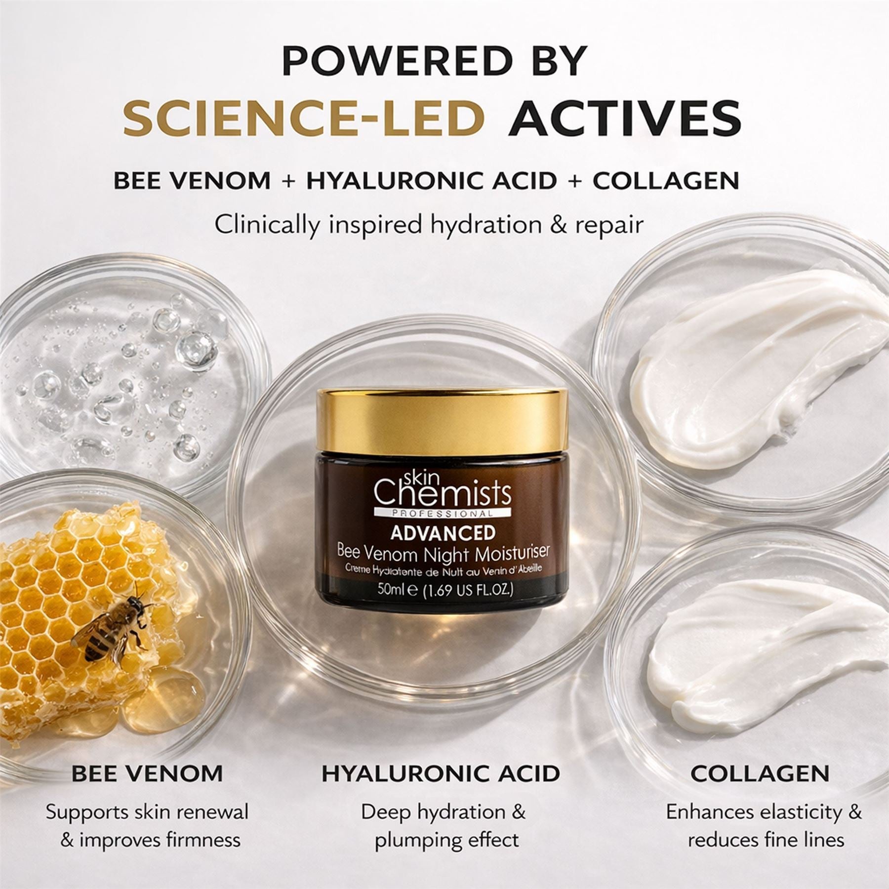 Pro-5 Collagen Bee Venom Night Moisturiser 50ml