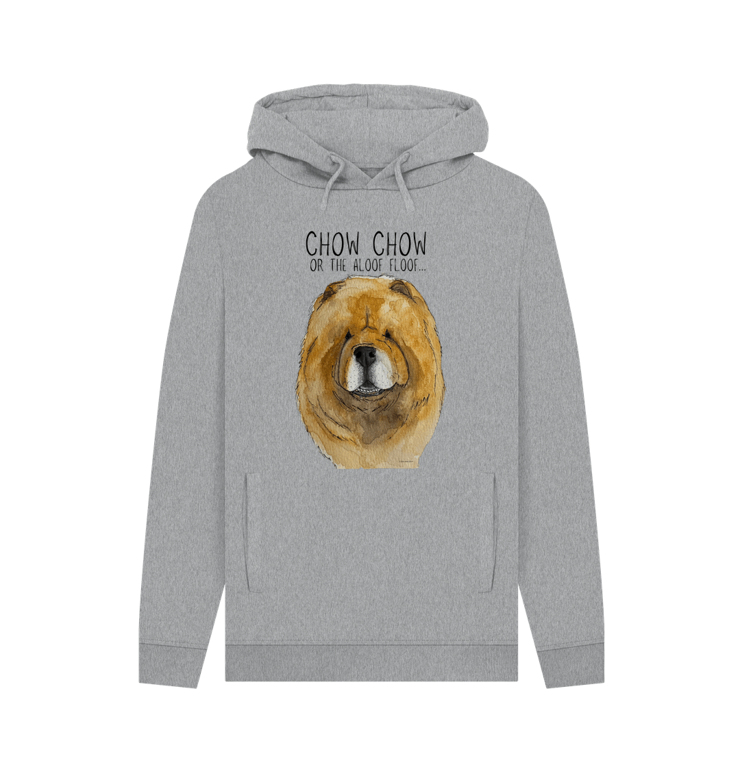 Stay Snuggly with the Aloof Floof – Red Chow Chow Men's Hoodie!