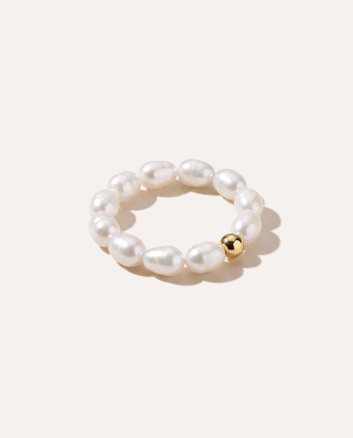 Beaded Pearl Ring