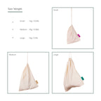 Reusable Produce Bags - Organic Cotton - Pack of 3