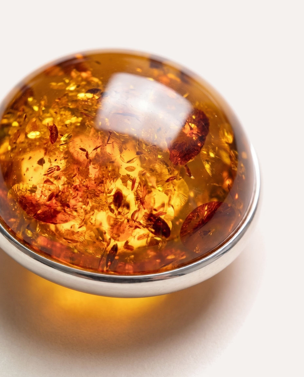 Big Amber Cocktail Ring