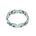 Bikers Band Ring Unisex – Sterling Silver Motorcycle Chain Band