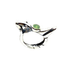 Bird Ring – Sterling Silver 925 with Ceramic Enamel or Green Jade