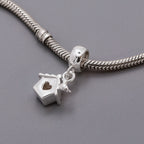 Bird House Silver Charm