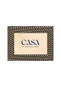 Black and Brown Marquetry Pattern Photo Frame 6x4"