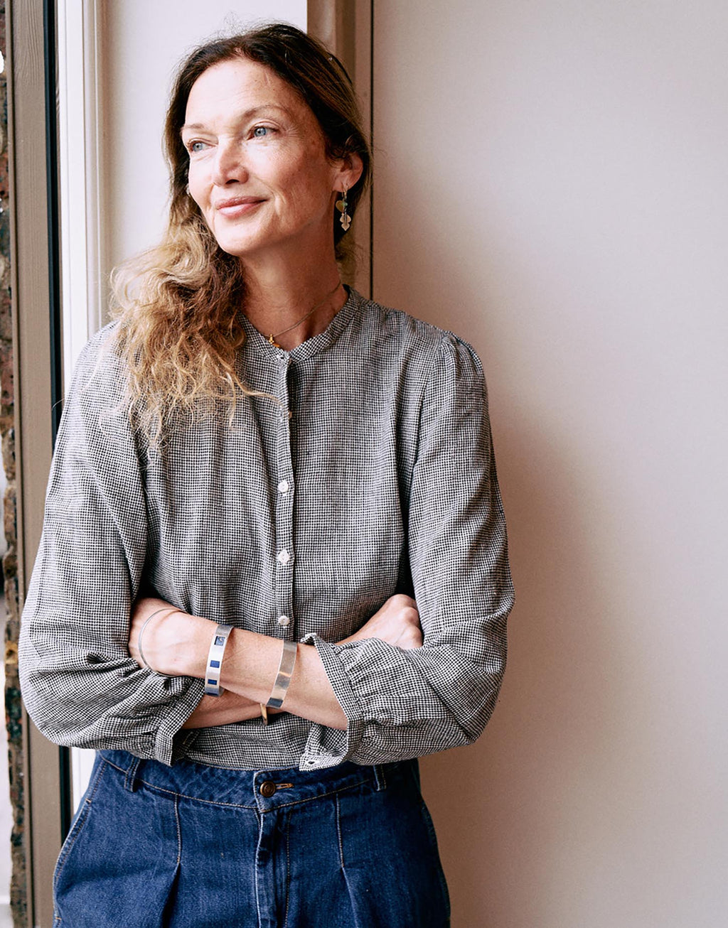 nora blouse | salt and pepper | now £75 in the sale