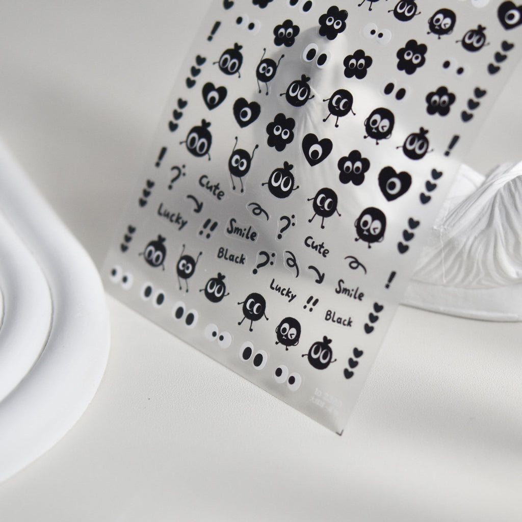 Hello Claws | Black Dot Nail Deco Sticker