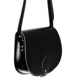 Handmade Leather Saddle Bag - Black