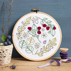 Blackthorn Bramble Botanical Embroidery Kit for Beginners