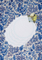 Blue Garland Placemats - Set of 4