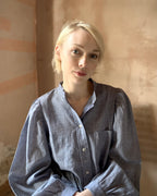 ingrid blouse | oxford blue