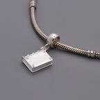 Hardback Book Personalised Silver Charm
