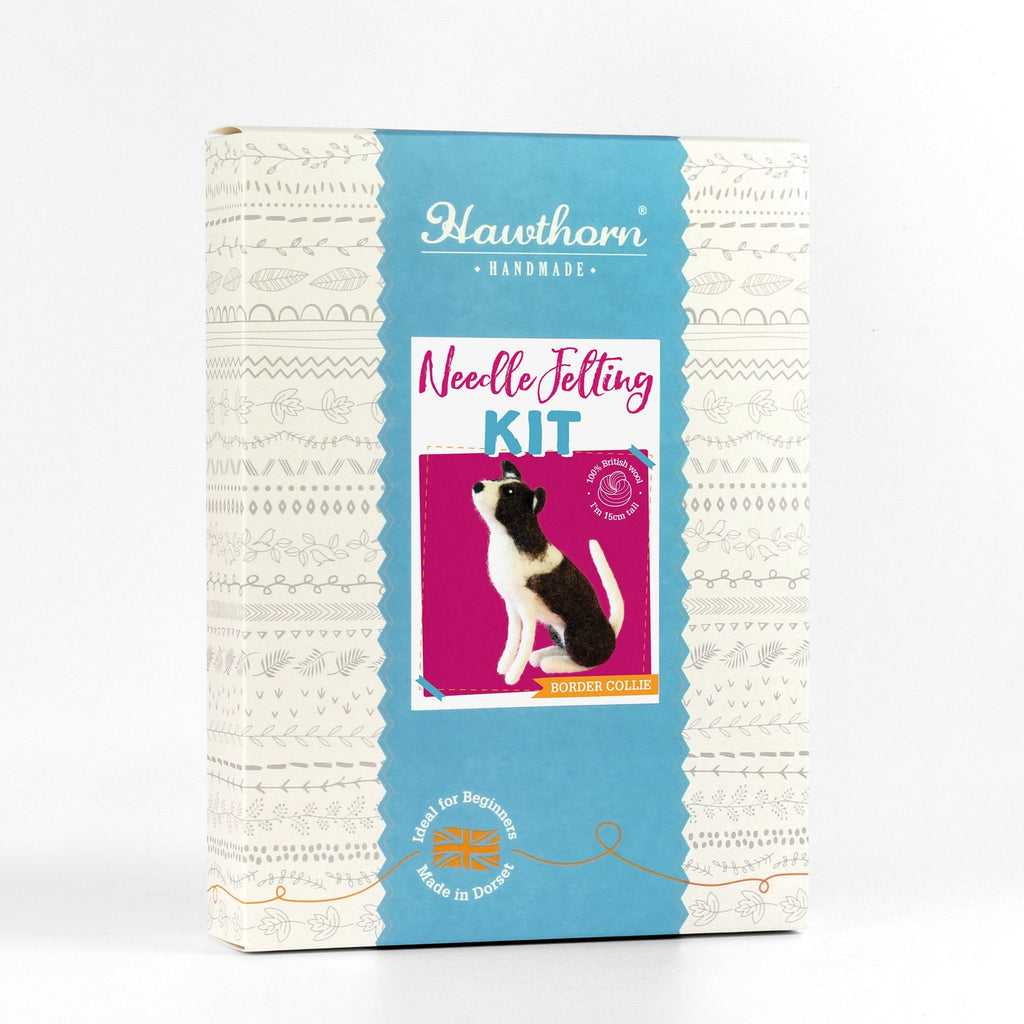 Border Collie Dog Needle Felting Kit for Beginners