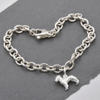 Border Terrier Silver Dog Charm